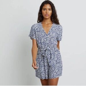Rails women’s navy white floral Camellia romper XS